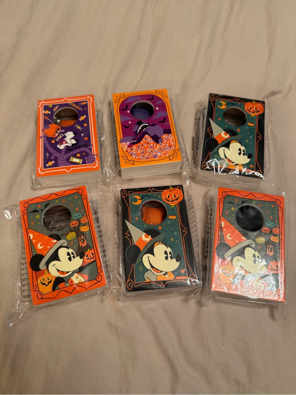 Disney Halloween Mini Corn Hole - Minnie, Mickey, Goofy and Stitch